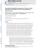 Cover page: Assessing Environmental Consequences of Ticcing in Youth With Chronic Tic Disorders: The Tic Accommodation and Reactions Scale