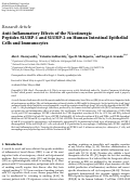 Cover page: Anti-Inflammatory Effects of the Nicotinergic Peptides SLURP-1 and SLURP-2 on Human Intestinal Epithelial Cells and Immunocytes