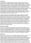 Cover page of Implementing a curriculum for Lifestyle Medicine application activities in a family medicine residency program