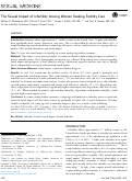 Cover page: The Sexual Impact of Infertility Among Women Seeking Fertility Care