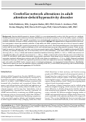 Cover page: Cerebellar network alterations in adult attention-deficit/hyperactivity disorder.