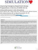 Cover page: Improving Emergency Department Airway Preparedness in the Era of COVID-19: An Interprofessional, In Situ Simulation