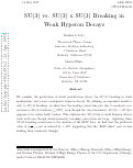 Cover page: $SU(3)$ vs. $SU(3) \times SU(3)$ Breaking in Weak Hyperon Decays