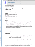 Cover page: Large-Scale Analysis of Visualization Options in a Citizen Science Game.