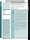 Cover page: Carotid Artery Stenosis: Wide Variability in Reporting Formats—A Review of 127 Veterans Affairs Medical Centers