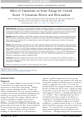 Cover page: Effect of Tamsulosin on Stone Passage for Ureteral Stones: A Systematic Review and Meta-analysis