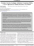 Cover page: Testicular Traction Technique with Intact Cremasteric Reflex, a Novel Approach for Manual Detorsion: Case Report