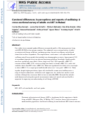 Cover page: Gendered differences in perceptions and reports of wellbeing: A cross-sectional survey of adults on ART in Malawi