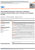 Cover page: Understanding Mechanisms of Resistance in Metastatic Castration-resistant Prostate Cancer: The Role of the Androgen Receptor