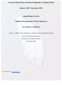 Cover page: Trends in fish and invertebrate populations of Suisun Marsh January 2019 - December 2019.