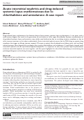 Cover page: Acute interstitial nephritis and drug-induced systemic lupus erythematosus due to chlorthalidone and amiodarone: A case report.