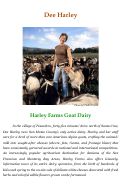 Cover page: Dee Harley: Harley Farms Goat Dairy
