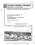Cover page: TRANSIENT DIFFUSION FROM A WASTE SOLID INTO FRACTURED POROUS ROCK