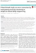 Cover page: A benchmark study on error-correction by read-pairing and tag-clustering in amplicon-based deep sequencing