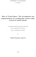 Cover page: Rats in Virtual Space: The development and implementation of a multimodal virtual reality system for small animals
