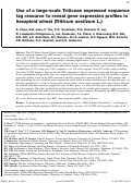 Cover page: Use of a large-scale Triticeae expressed sequence tag resource to reveal gene expression profiles in hexaploid wheat (Triticum aestivum L.).