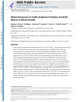 Cover page: Maternal exposure to traffic-related air pollution and birth defects in Massachusetts