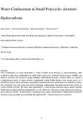 Cover page: Water confinement in small polycyclic aromatic hydrocarbons