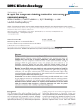 Cover page: A rapid and inexpensive labeling method for microarray gene expression analysis