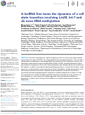 Cover page: A lncRNA fine tunes the dynamics of a cell state transition involving Lin28, let-7 and de novo DNA methylation