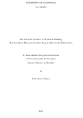 Cover page: The Search for Evidence of Statistical Thinking: How Secondary Education Teachers Reason with Non-Traditional Data