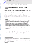 Cover page: UTE bi-component analysis of T2* relaxation in articular cartilage