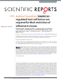 Cover page: Author Correction: SMARCA2-regulated host cell factors are required for MxA restriction of influenza A viruses