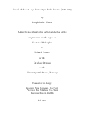 Cover page: Formal Models of Legal Authority in Early America (1660-1810)