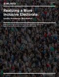 Cover page: Realizing a More Inclusive Electorate: Identity, Knowledge, Mobilization