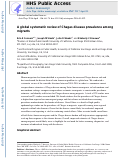Cover page: A global systematic review of Chagas disease prevalence among migrants