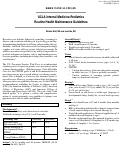 Cover page: UCLA Internal Medicine-Pediatrics Routine Health Maintenance Guidelines