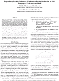 Cover page: Dependency Locality Influences Word Order During Production in SOV Languages: Evidence from Hindi