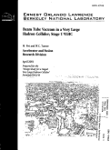 Cover page: Beam Tube Vacuum in a Very Large Hadron Collider; Stage 1 VLHC