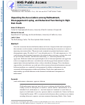 Cover page: Unpacking the Associations Among Maltreatment, Disengagement Coping, and Behavioral Functioning in High-Risk Youth