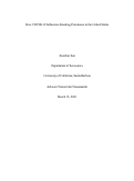 Cover page: How COVID-19 Influences Smoking Prevalence in the United States