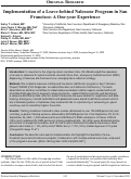 Cover page: Implementation of a Leave-behind Naloxone Program in San Francisco: A One-year Experience