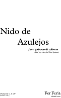 Cover page: Nido de Azulejos (Blue Jays Nest)
