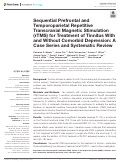 Cover page: Sequential Prefrontal and Temporoparietal Repetitive Transcranial Magnetic Stimulation (rTMS) for Treatment of Tinnitus With and Without Comorbid Depression: A Case Series and Systematic Review