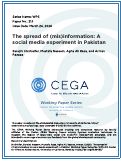 Cover page of The spread of (mis)information: A social media experiment in Pakistan