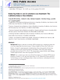 Cover page: Reducing tobacco use in substance use treatment: The California tobacco free initiative