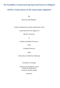 Cover page: The Feasibility of Implementing Improved Stoves to Mitigate COPD in Communities of the Guatemalan Highlands