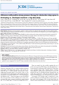 Cover page: Adherence with positive airway pressure therapy for obstructive sleep apnea in developing vs. developed countries: a big data study.