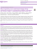 Cover page: Effect of opioid-free versus opioid-based strategies during multimodal anaesthesia on postoperative morphine consumption after bariatric surgery: a randomised double-blind clinical trial.