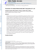 Cover page: Production of a human mitochondrial ABC transporter in E. coli