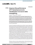 Cover page: Improve the performance of CT-based pneumonia classification via source data reweighting