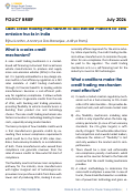 Cover page of Sales credit trading mechanism to accelerate markets for zero emission trucks in India