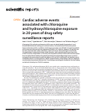 Cover page: Cardiac adverse events associated with chloroquine and hydroxychloroquine exposure in 20 years of drug safety surveillance reports