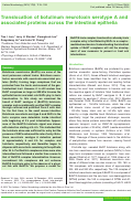 Cover page: Intestinal translocation of botulinum neurotoxin