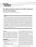 Cover page: Sea Water Intrusion by Sea‐Level Rise: Scenarios for the 21st Century