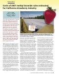 Cover page: Costs of 2001 methyl bromide rules estimated for California strawberry industry